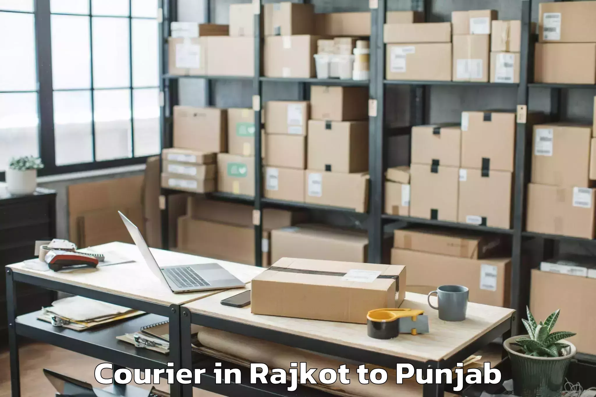 Book Rajkot to Ludhiana Airport Luh Courier Online